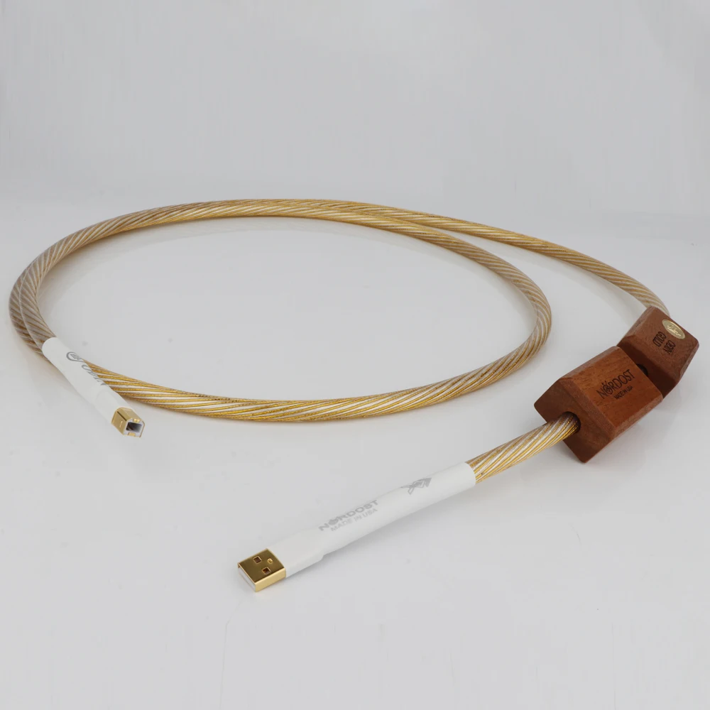 Купи Preffair Hifi Gold Plated + Shield USB Cable High Quality Type A to Type B USB Data Cable For DAC за 2,101 рублей в магазине AliExpress