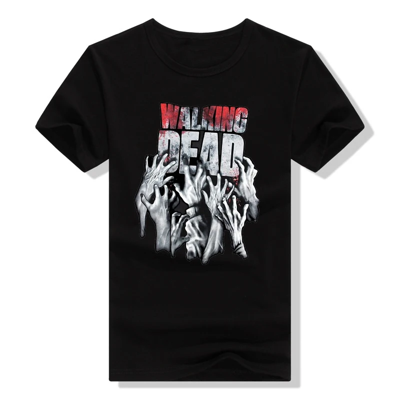 Футболка Мужская/Женская хлопковая с принтом Ходячие мертвецы