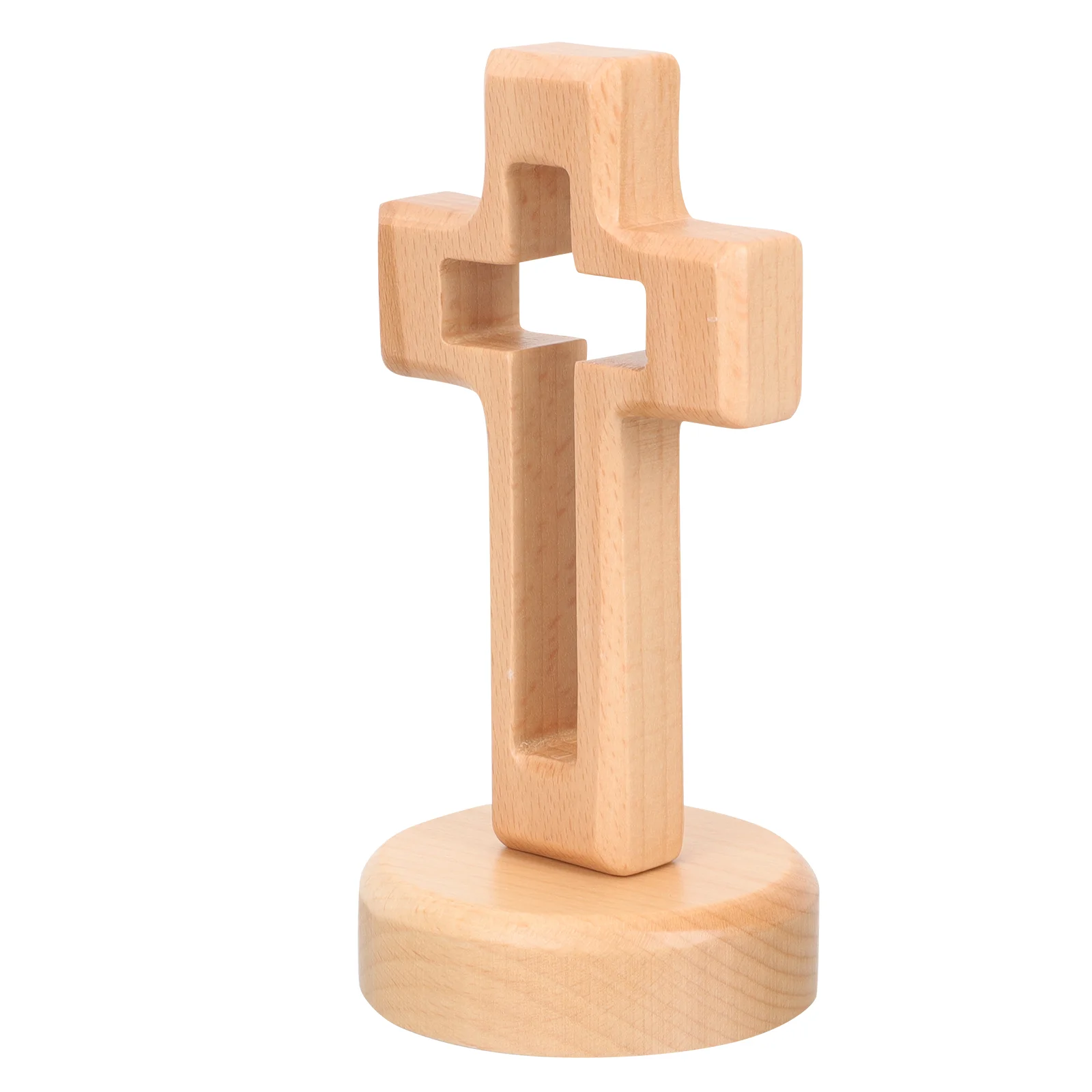 

Cross Wood Wooden Crucifix Standing Decor Religious Rainbow Baby Gifts Crosses Table Wall Jesus Holy Christian Ornament Catholic