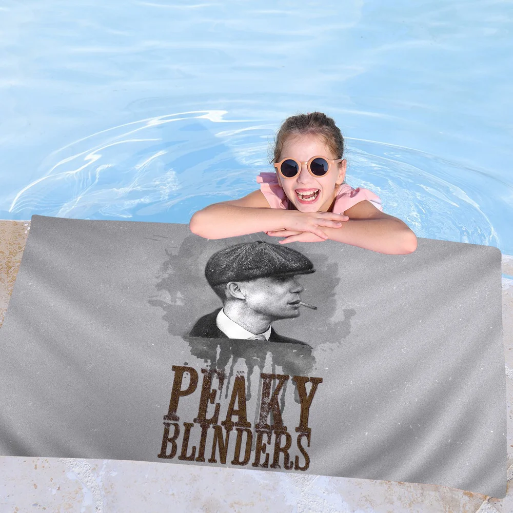 P-Peaky B-Blinders Пляжное полотенце из микрофибры для ТВ впитывающее быстросохнущее