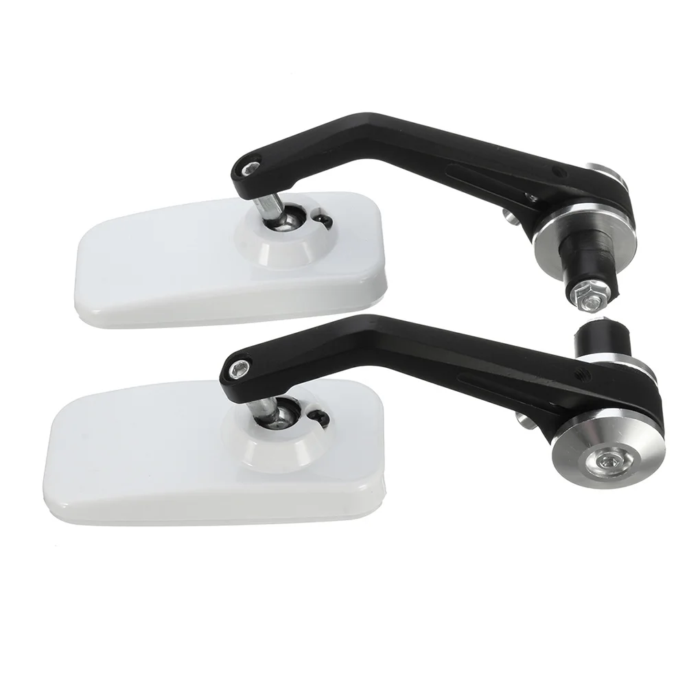 

1 Pair Random Color 7/8" Rectangle Motorcycle Swivel Aluminum Alloy Rear View Side Mirror Handle Bar End