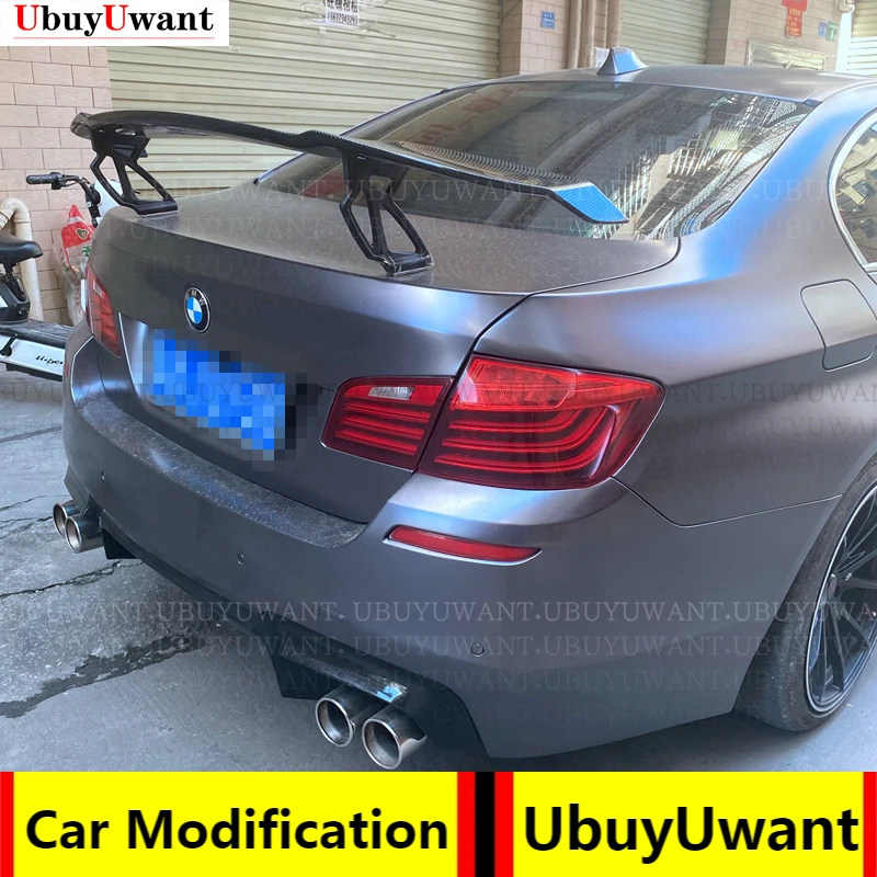 

Use For BMW 5 Series F10 Car Rear Spoiler 2010--2017 Glossy Black Carbon Color Rear Wing GTS-V Style Sport Accessories Body Kit