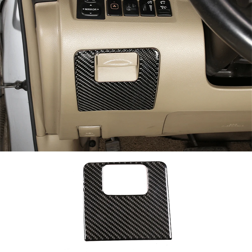 

Мягкий чехол из натурального углеродного волокна для водителя, декоративная панель для Toyota Highlander 2009-2013, аксессуары для салона автомобиля