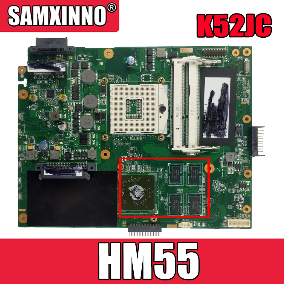 

Материнская плата Akemy K52JR для ноутбука ASUS K52JR K52JT K52JC, протестированная оригинальная материнская плата HM55
