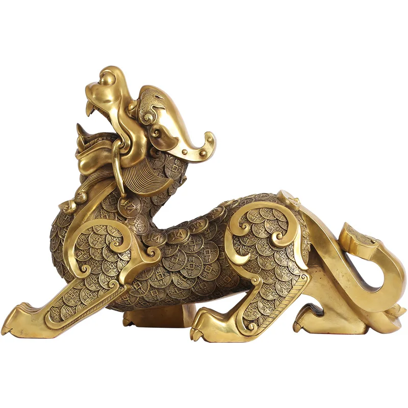 

MOZART Copper Brave Ornaments Crafts Business Office Ornaments Home Living Room Decoration Housewarming Opening Gifts