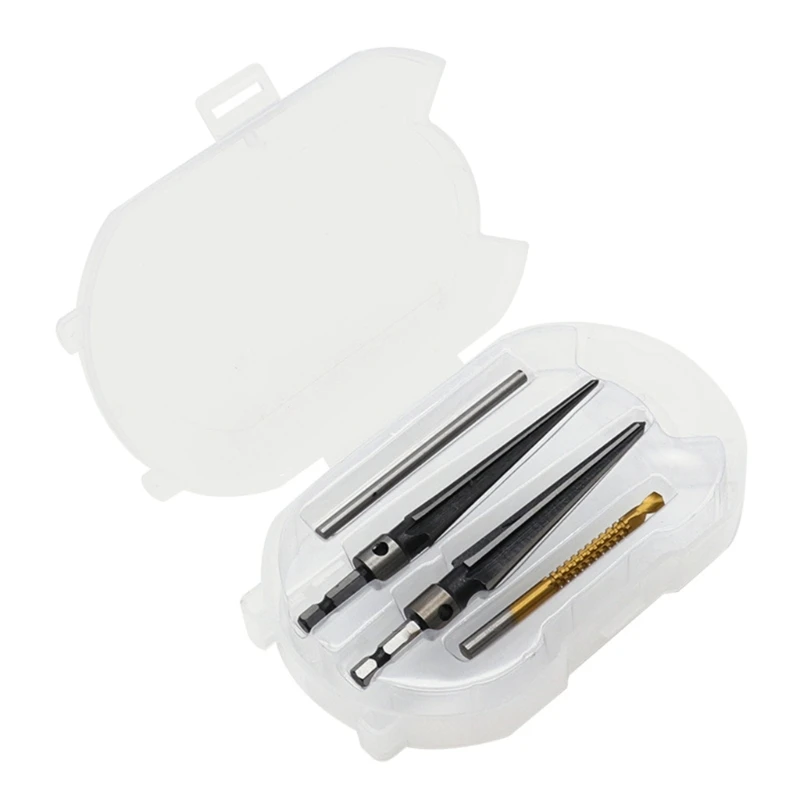 

Woodworking Tapered Reamer Set Storage Case Compatible for Electric Drills