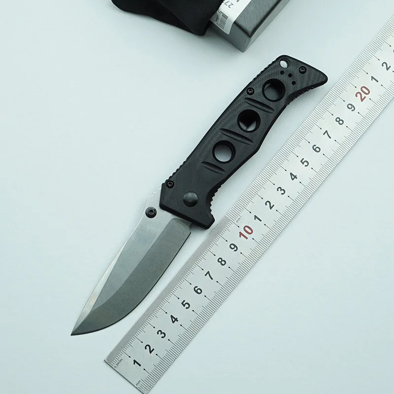 

LEMIFSHE New Mini 273/273BK Mark CPM-CRUWEAR Blade G10 Handle Outdoor Camping Hunting Survival Kitchen EDC Tool Folding Knife