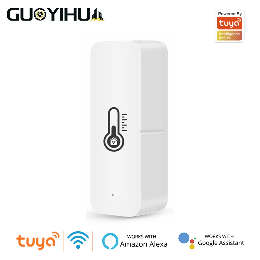 

WiFi Tuya Smart Temperature And Humidity Sensor With Buzzer Alarm Voice Control Via Alexa Google Home Thermometer Humidimeter