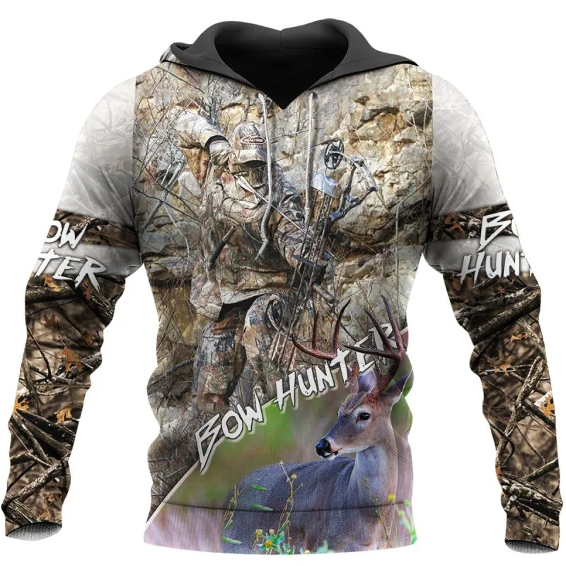

Fashion Archer Hunter 3D All over Print Hoodie Street Hip Hop Element Zipper Pullover Autumn Winter Long Sleeve Sweatshirt