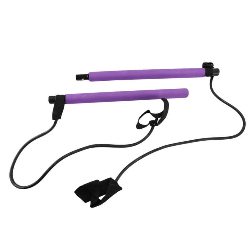 

Yoga Pilates Stick Resistance Bands Gym Rubber Tube Elastic Bands Fitness Equipment Training Exercise Bar