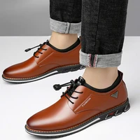 mens casual shoes black spring male footwear loafers soft bottom lace up outdoor business sneakers shoes for men big size 48
