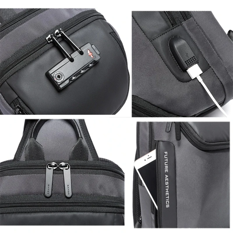 Anti-theft New Multifunction Crossbody Bag for Men Business Shoulder Messenger Bags Male Waterproof Short Trip Chest Bag Pack