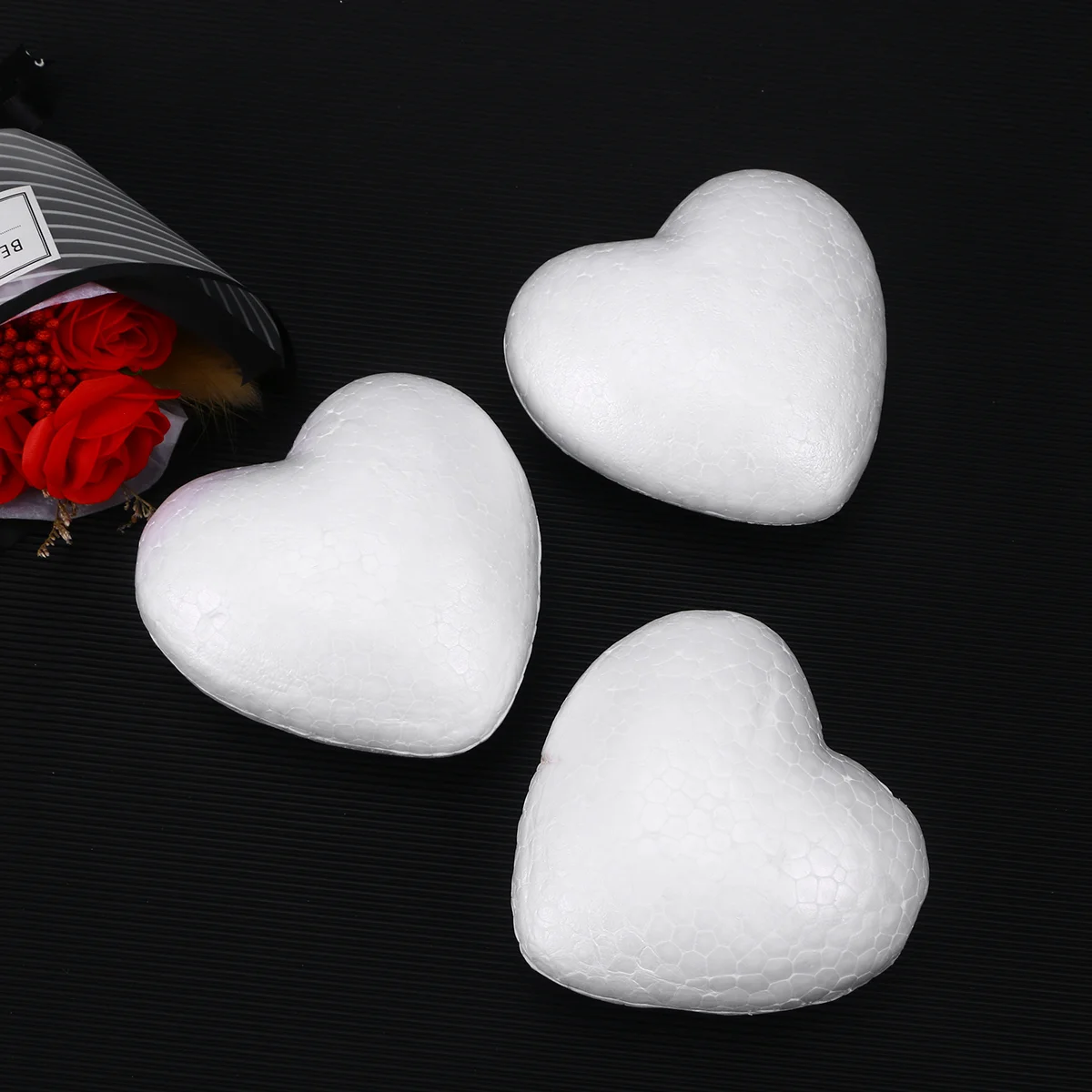 

Foam Heart Styrofoam Hearts Craft Crafts Shapes Polystyrene Diy Shaped Wreath White Valentines Shape Wedding Day Ornament Inch