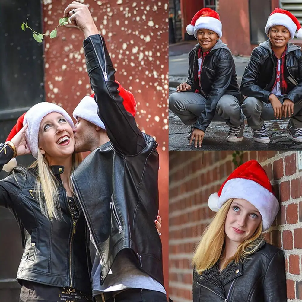 Милая Рождественская шапка красивая рождественская с прострочкой мягкая одежда