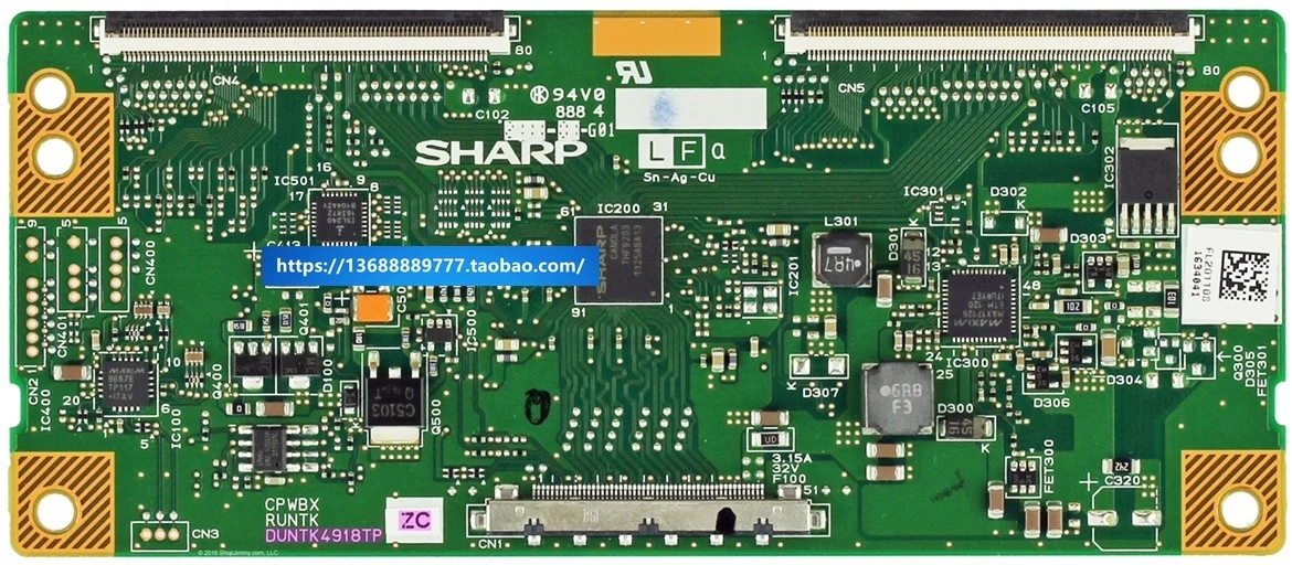 

Duntk4918tpzc t-con board for ld-4055 logic board