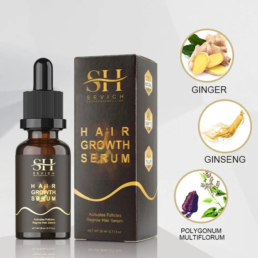 

20/50ml Biotin Hair Growth Products Fast Growing Hair Essential Oil Hair Care Prevent Hair Loss Scalp Treatment For Men Wom H6T3