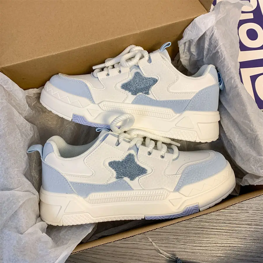 

Женские кроссовки на толстой подошве Star Shoes, повседневные универсальные кроссовки на плоской подошве, весна-осень 2023