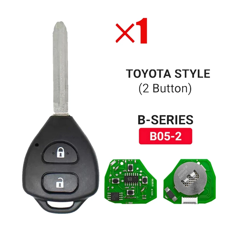 

KEYDIY B05-2 KD Remote Control Car Key Universal 2 Button For Toyota Style For KD900/KD-X2 KD MINI/ URG200 Programmer