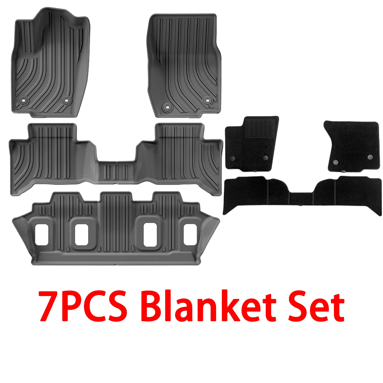 

Для Lexus GX550 GX550h 2024 2025 (5 мест) и Toyota Prado LC250 250 J250 2024 2025 TPE напольные коврики, грузовой вкладыш, коврик на спинку