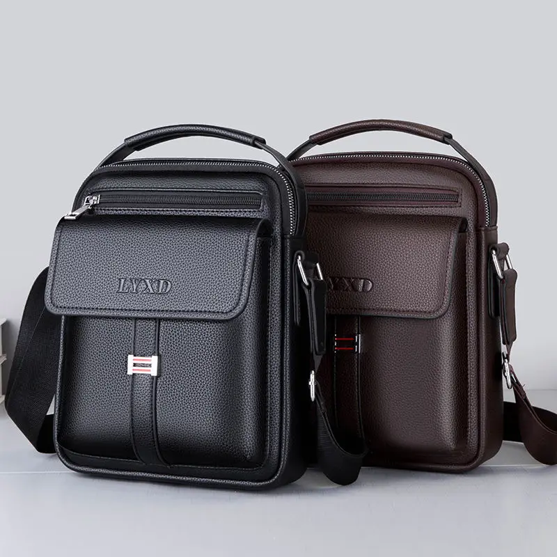 High quality genuine leather men's shoulder bag business men's crossbody bag large capacity computer handbag conference bag
