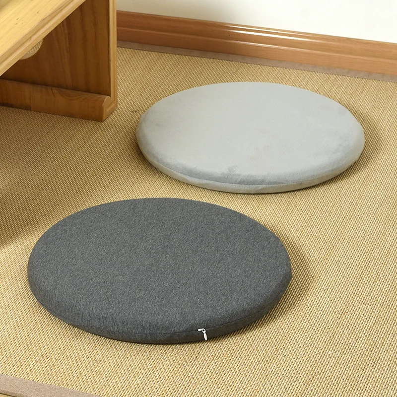 

Memory cotton solid color round cushion thickened office cushion removable tatami cushions and student cushion