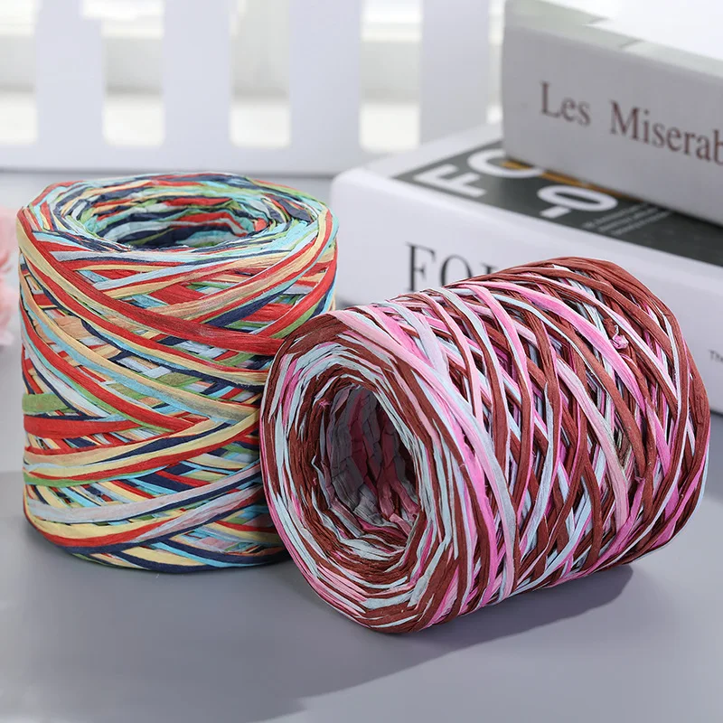 русский язык: Ручная вязка из соломы Lafite Raffia, бережливое использование бумажной пряжи, использование в упаковке выпечки, ремне и веревке для вязания летних шляп и сумок.