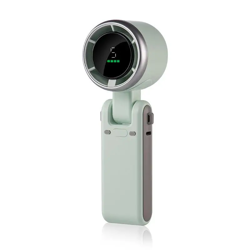 

Xiaomi Mini высокоскоростной ручной вентилятор с зарядкой через USB, цифровой дисплей, портативный настольный складной подвесной вентилятор для кемпинга, жестокий турбовентилятор