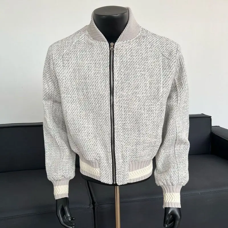Осень-зима новинка Xiaoxiangfeng мужская вязаная универсальная тонкая куртка с крупным