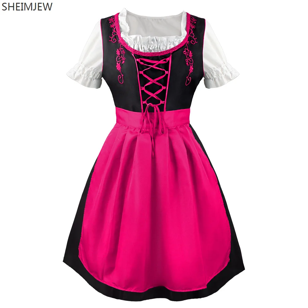 2024 немецкое платье-дирндль для косплея Октоберфеста женские средневековые