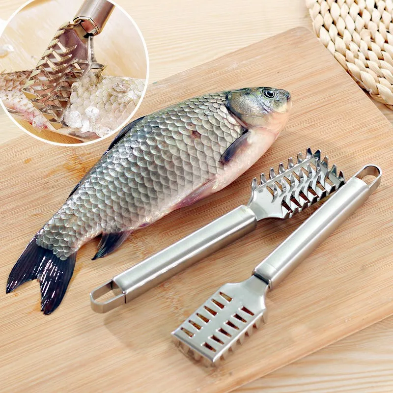 

Fish Scale Planer Multifunctional Stainless Steel Fish Scraping Tool Household Fish Scale Remover Tool Kitchen Supplies Scaling