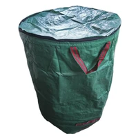 large capacity heavy duty garden waste bag durable reusable waterproof pp yard leaf weeds grass container storage 120l272l300l