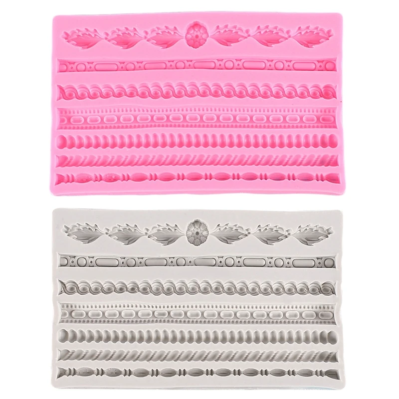 

Липкая клейкая форма плетеная веревка рельефная моделирующая форма из жидкого силикона для кухни R9UF