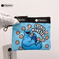 2022 new kawaii lesportsac womens bags nylon cute hooks accessory bags coins change mini card holders id cards bus card bags