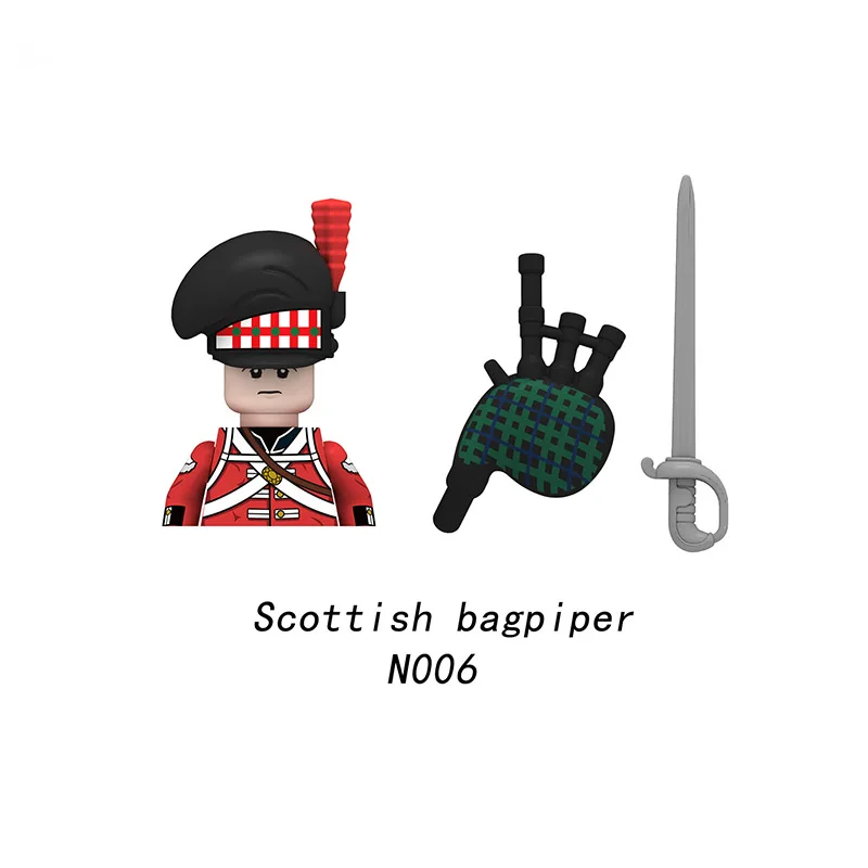 Конструктор армейский британский солдат WW2 конструктор оружие MOC игрушки подарок