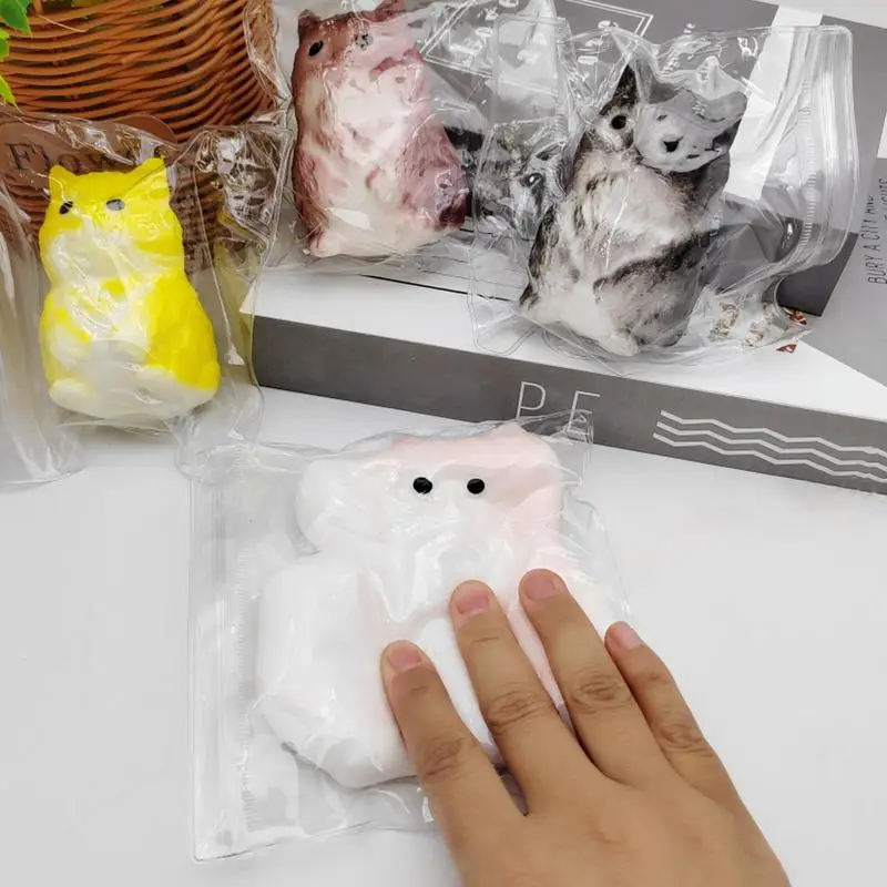 Игрушки для снятия стресса с кошками забавные эластичные игрушки животными