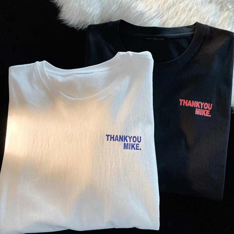 Футболки с принтом для мужчин простые подростковые универсальные летние модные