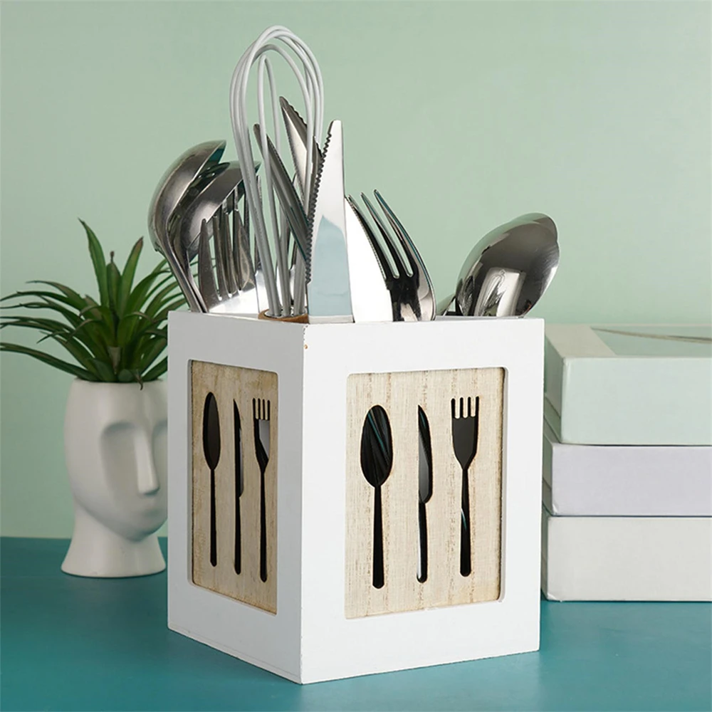 

Cutlery Utensil Holder Storage Box for Kitchen Table Silverware Gadgets Western food tableware spoons chopsticks storage Rangeme