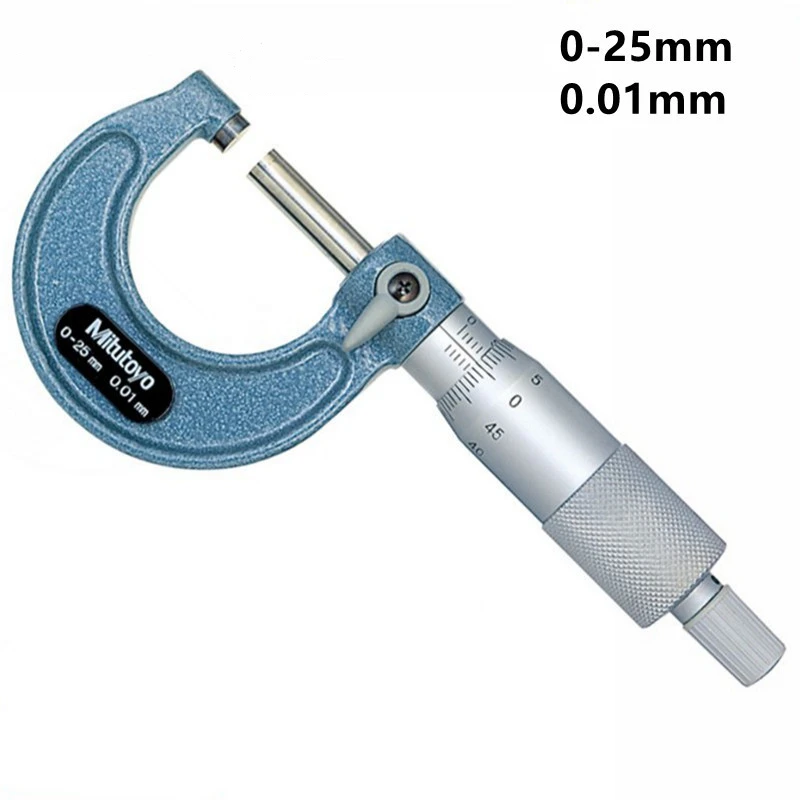 

CNC Mitutoyo Tool Outside Micrometers 0-25 25-50 50-75mm Accuracy 0.01mm Metalworking Measuring Gauging Tools Measurement