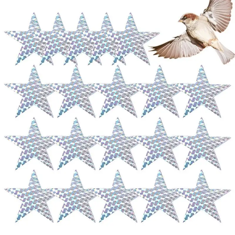 

Window Clings For Bird Strikes 20pcs Rainbow Bird Anti Collision Window Stickers Window Decals For Saving The Birds From Flying