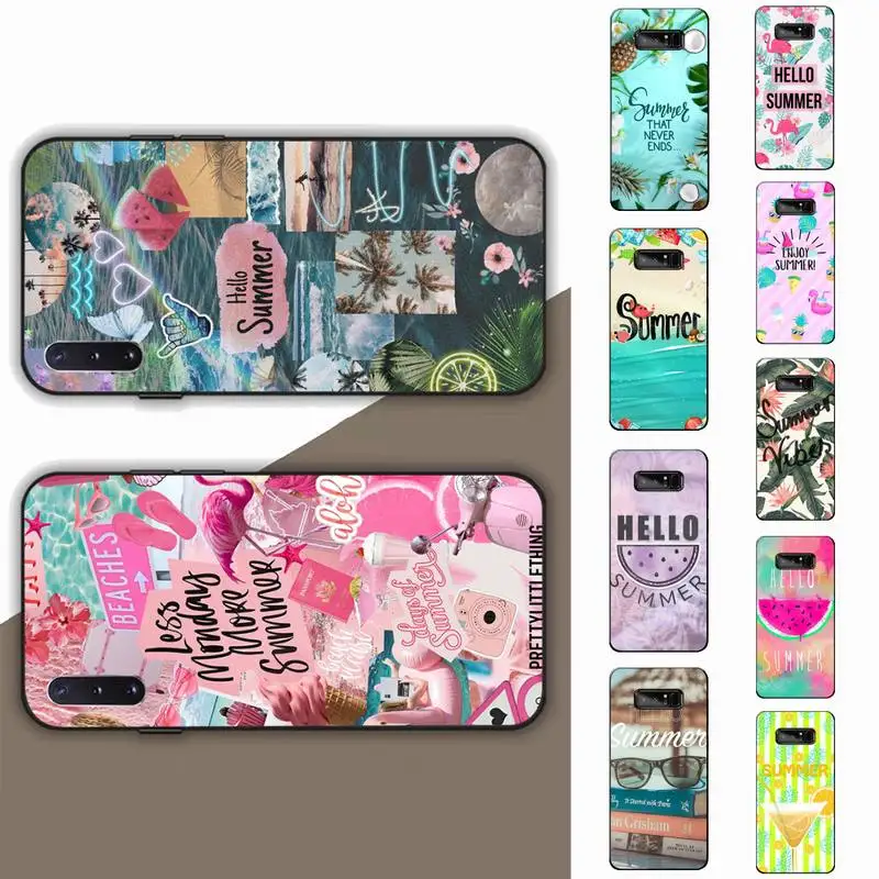 

Hello Cool Summer Flowers Beach Sea Phone Case for Samsung Note 5 7 8 9 10 20 pro plus lite ultra A21 12 72