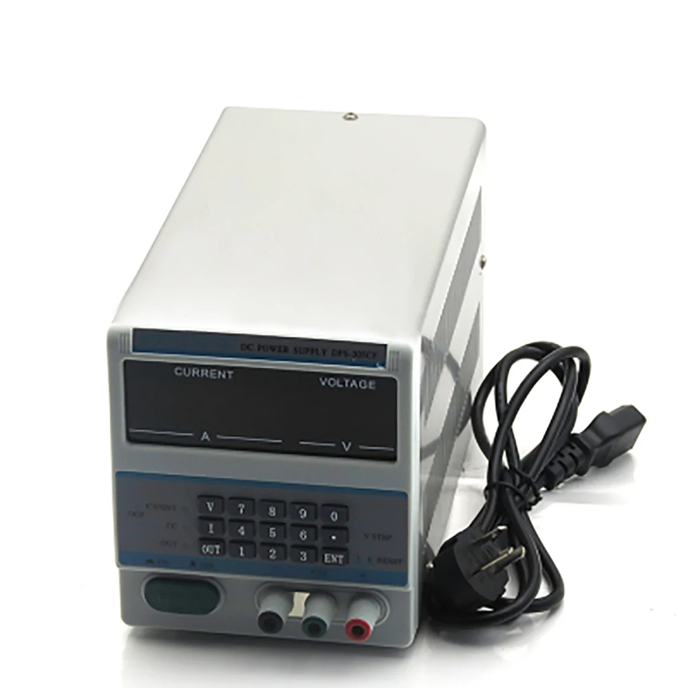 Регулируемый цифровой источник питания постоянного тока 30 В 5 А 0 1 В/0 0001 мА