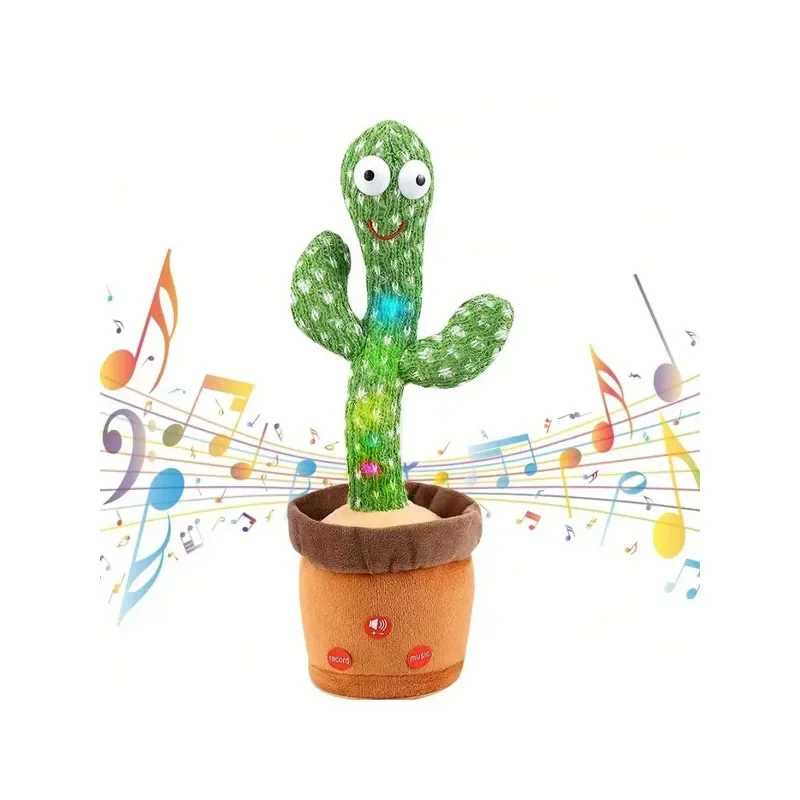 

1pc-Dancing Talking Cactus Toys For Baby Boys And Girls, Singing Mimicking Recording Repeating What You Say Sunny Cactus Up Plus