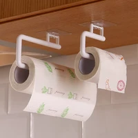 tissue hanger roll paper holder toilet paper holder cabinet rag hanging holder wall mounted towel storage rack for kitchen