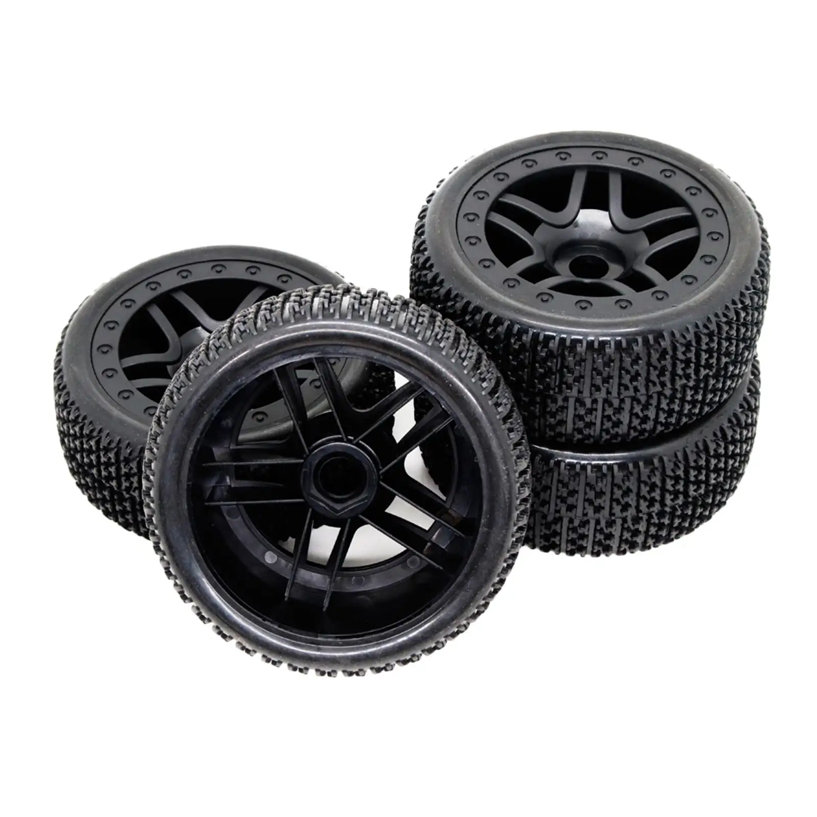 

4 Pieces Rubber Tire, RC Car 17mm Wheel Hub Tyre for Arrma 1:7 1:8 1:10 RC