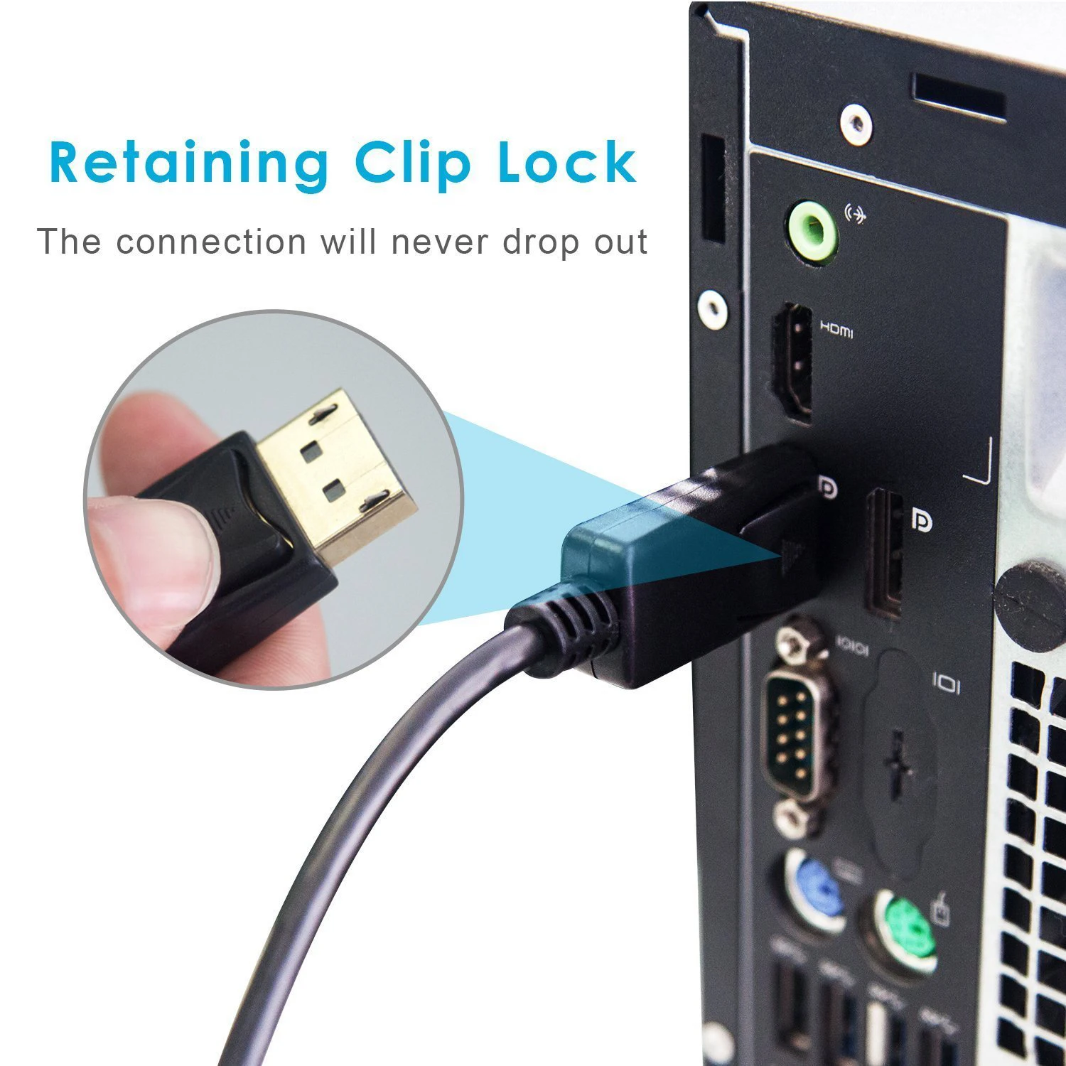 Кабель DisplayPort (DP)-DVI позолоченный 6 футов