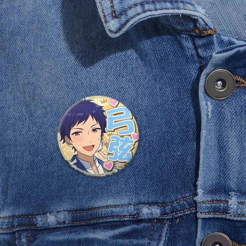 Креативная игра роль значок Юзуру Фусими жесть мягкая круглая брошь красивый