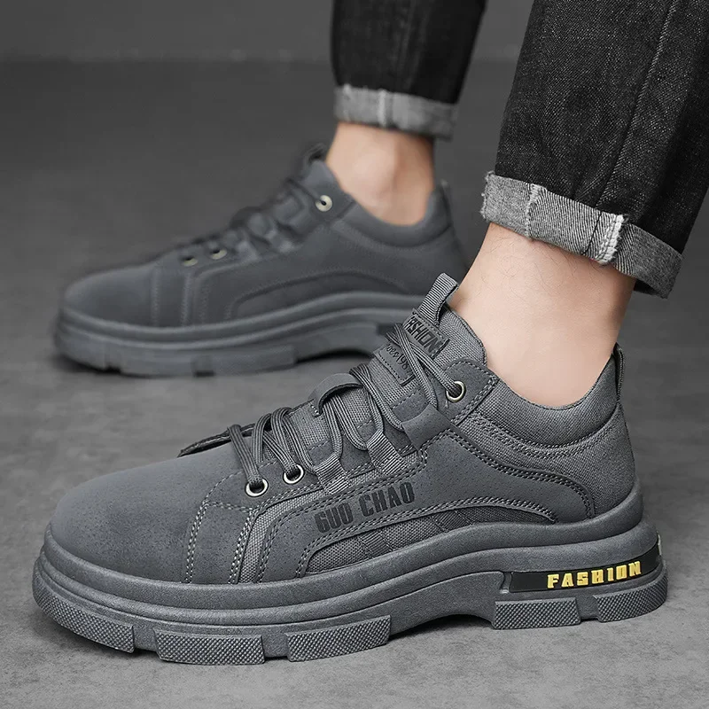 Мужская спортивная обувь повседневная на толстой подошве Износостойкие и