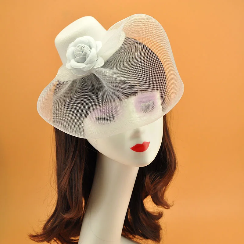 

Сетчатая шляпа с розами, аксессуары для волос, свадебное платье невесты, элегантный головной убор в стиле ретро, аксессуары для платья, корейский, японский, черный, белый