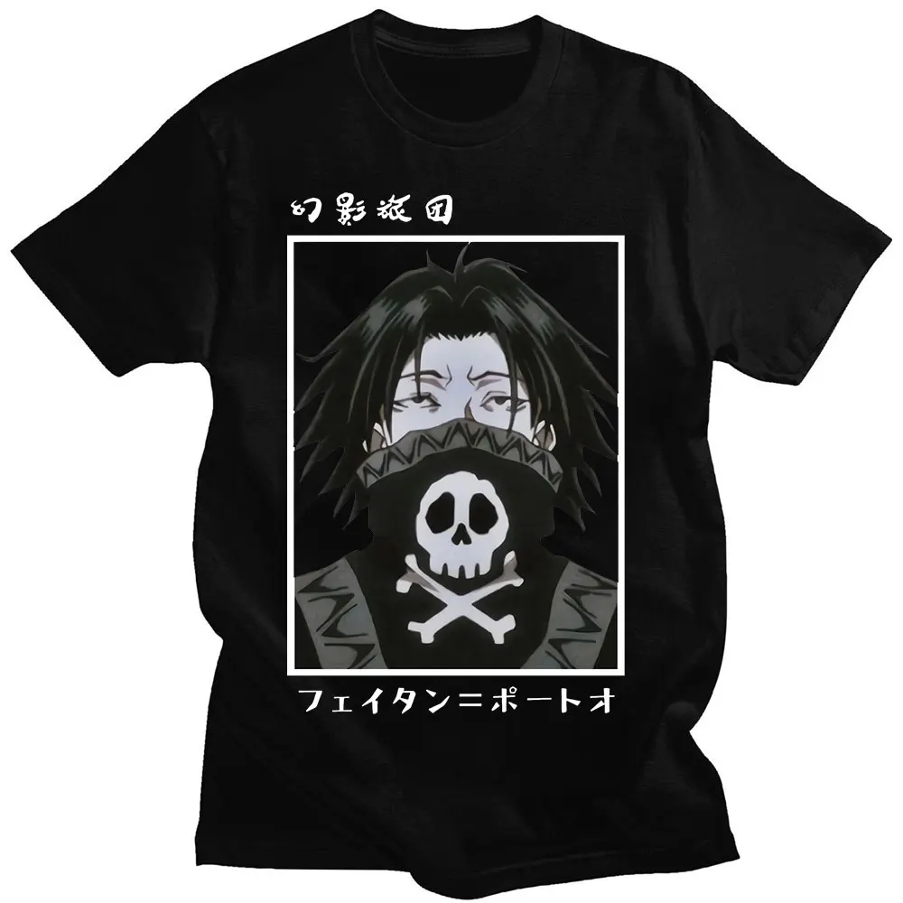 

Anime Hunter X Hunter Feitan Potoo Men T Shirt Summer Casual Tee Shirt Short Sleeve Round Collar T-Shirts Cotton Plus Size Tops