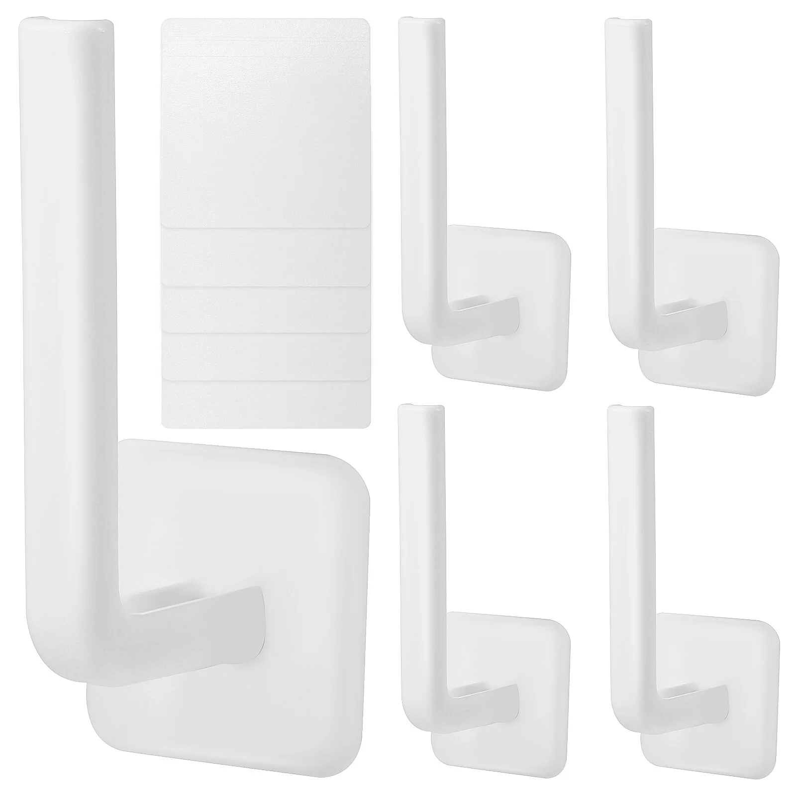 

5 Pcs Wall Cap Rack Hat Baseball Caps Storage Organizer Bracket White No Punching Hanger Plastic Mount Holder